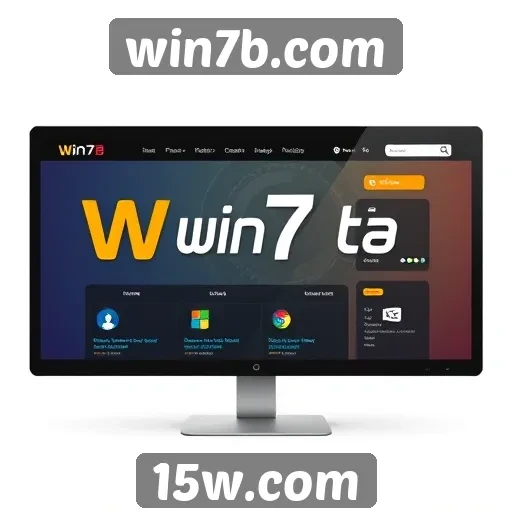 Análise da interface do site win7b.com