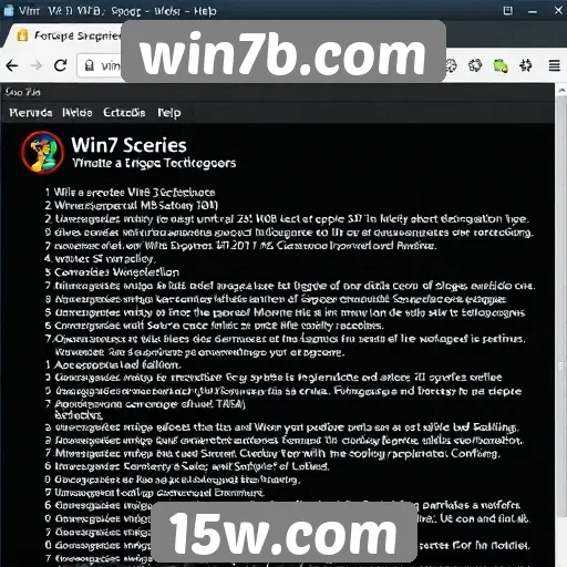 Histórico de atualizações no site win7b.com