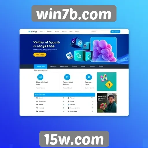 Interface do usuário do site win7b.com é intuitiva